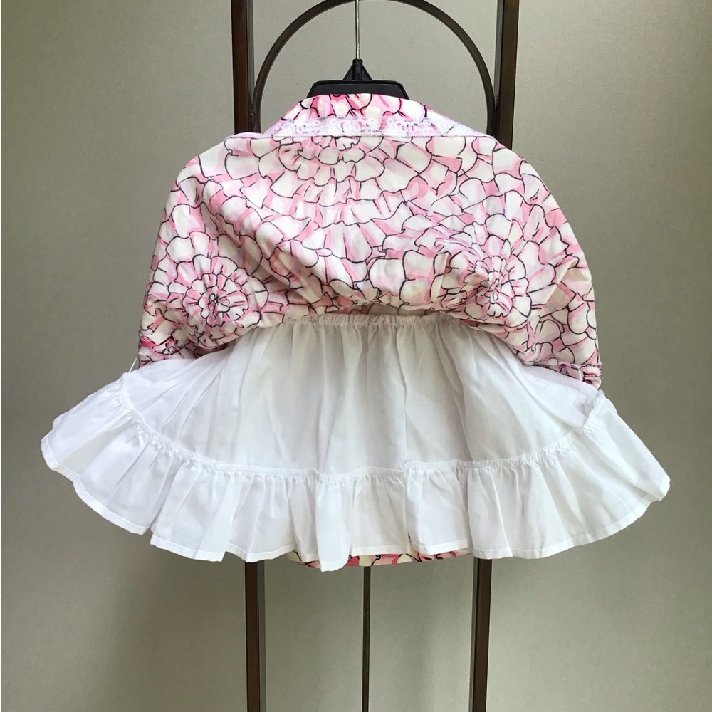 Lilly Pulitzer EUC Girl Dress Floral Print‎ Button Back Lined - Picture 5 of 10